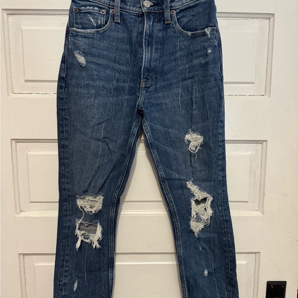 Distressed Blue Women's Jeans